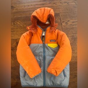 Patagonia revirsible Orange and Gray Jacket 5T